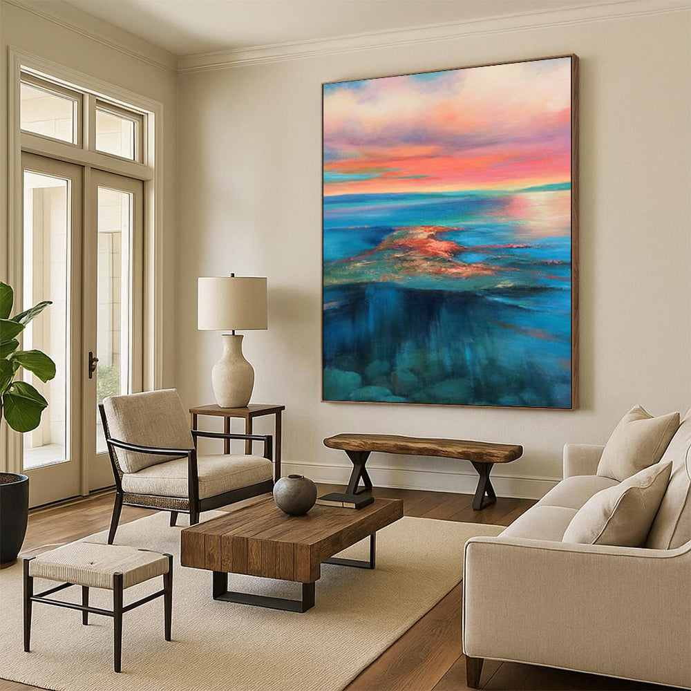 orange wall art